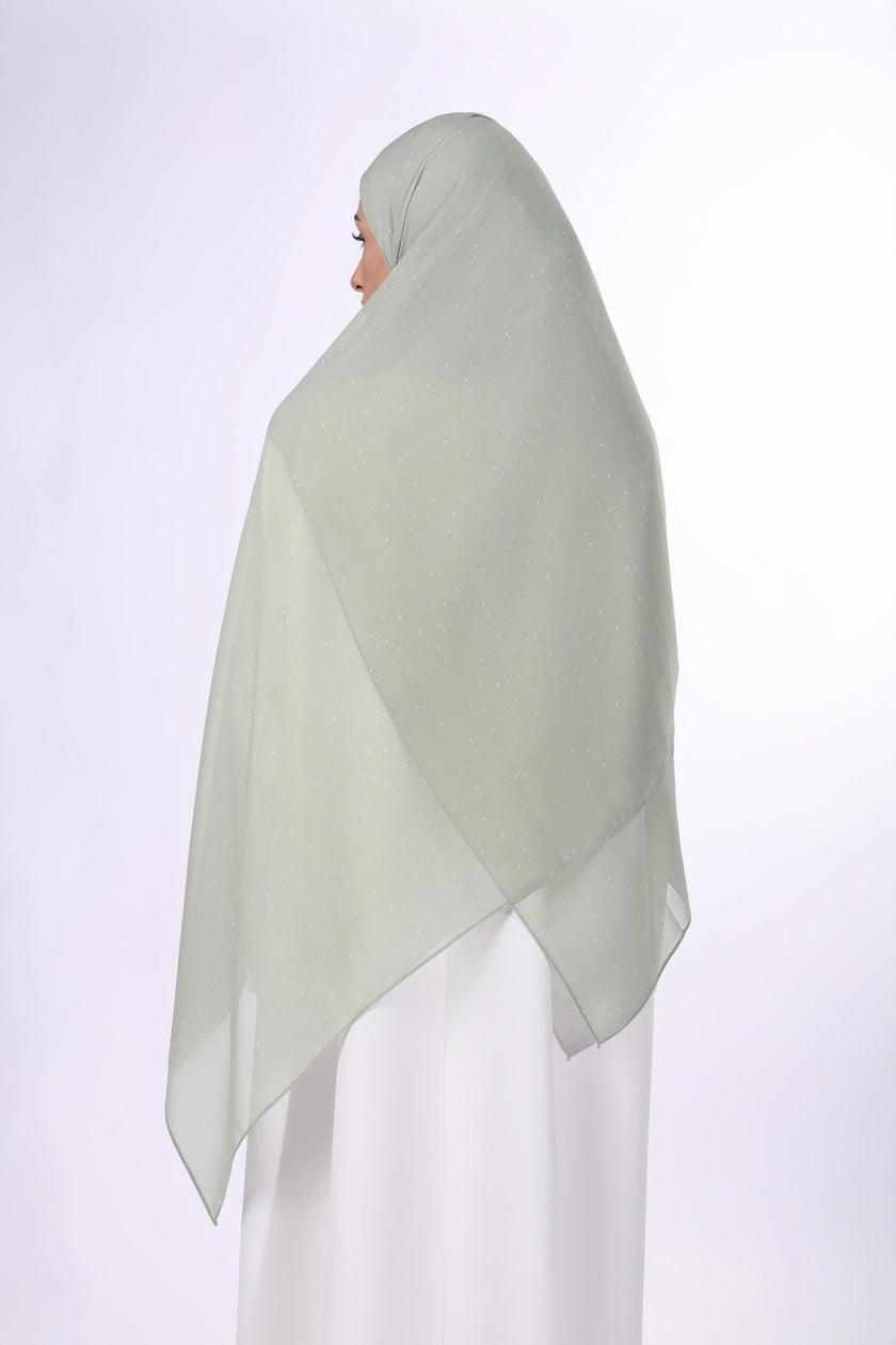 Polka Dots Chiffon Hijab