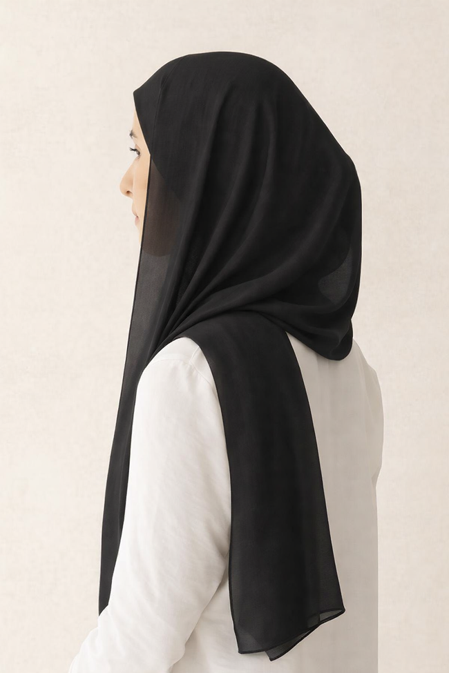 LAILA Hijab | Black & Gray Shades