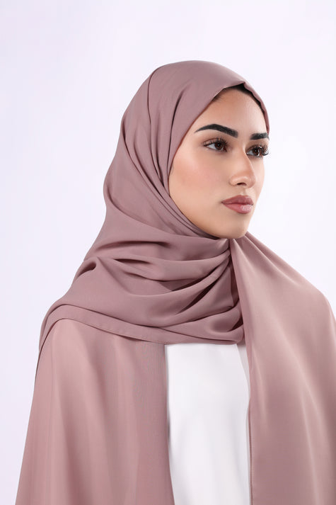 Zaha Hijab | Rose shades chiffon fabric