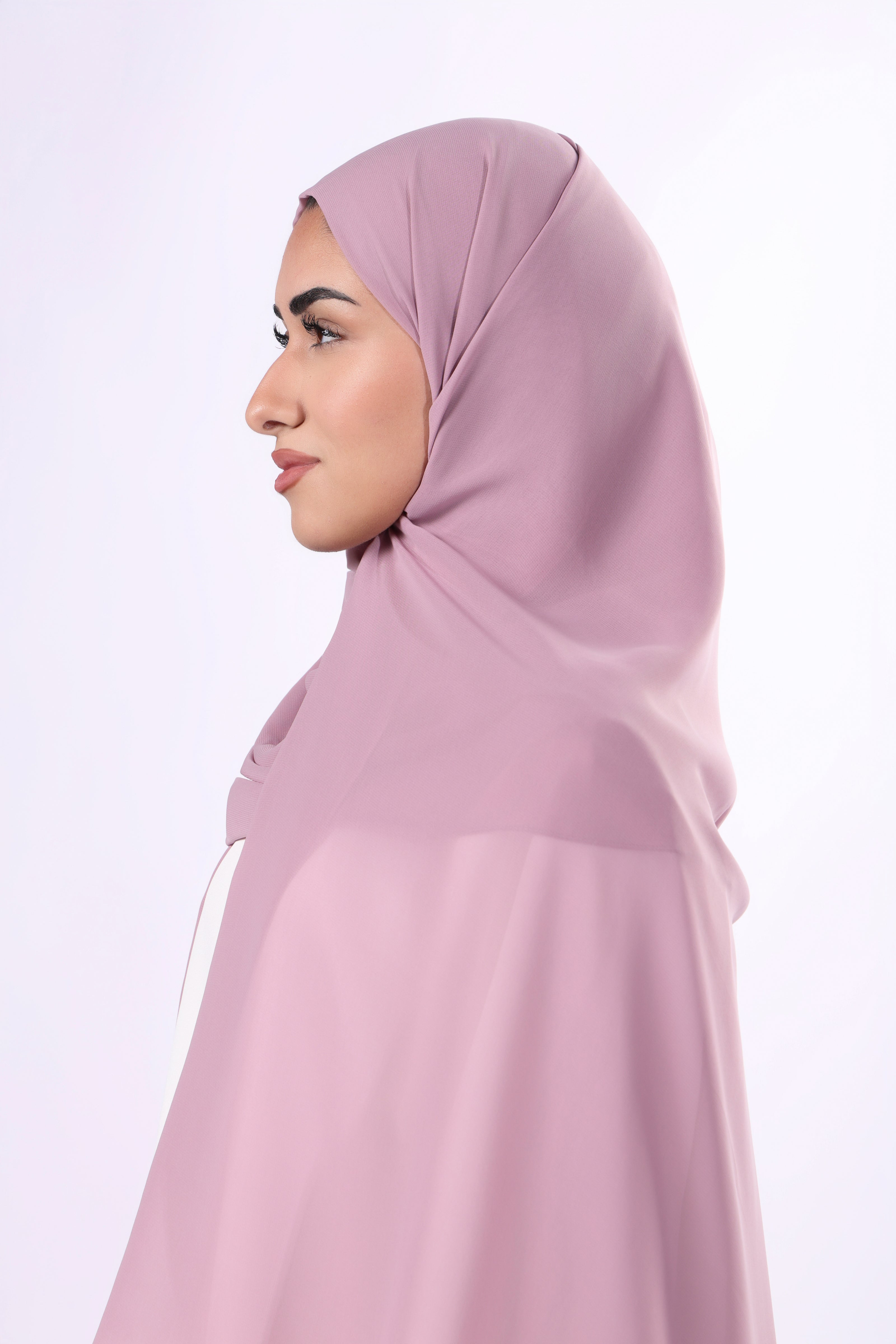 Zaha Hijab | Rose shades chiffon fabric