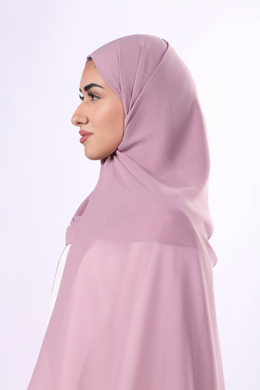 Zaha Hijab | Rose shades chiffon fabric