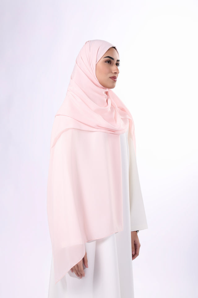 Zaha Hijab | Rose shades chiffon fabric