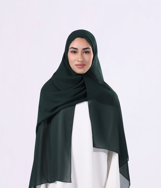 Nada Hijab | Green shades chiffon fabric
