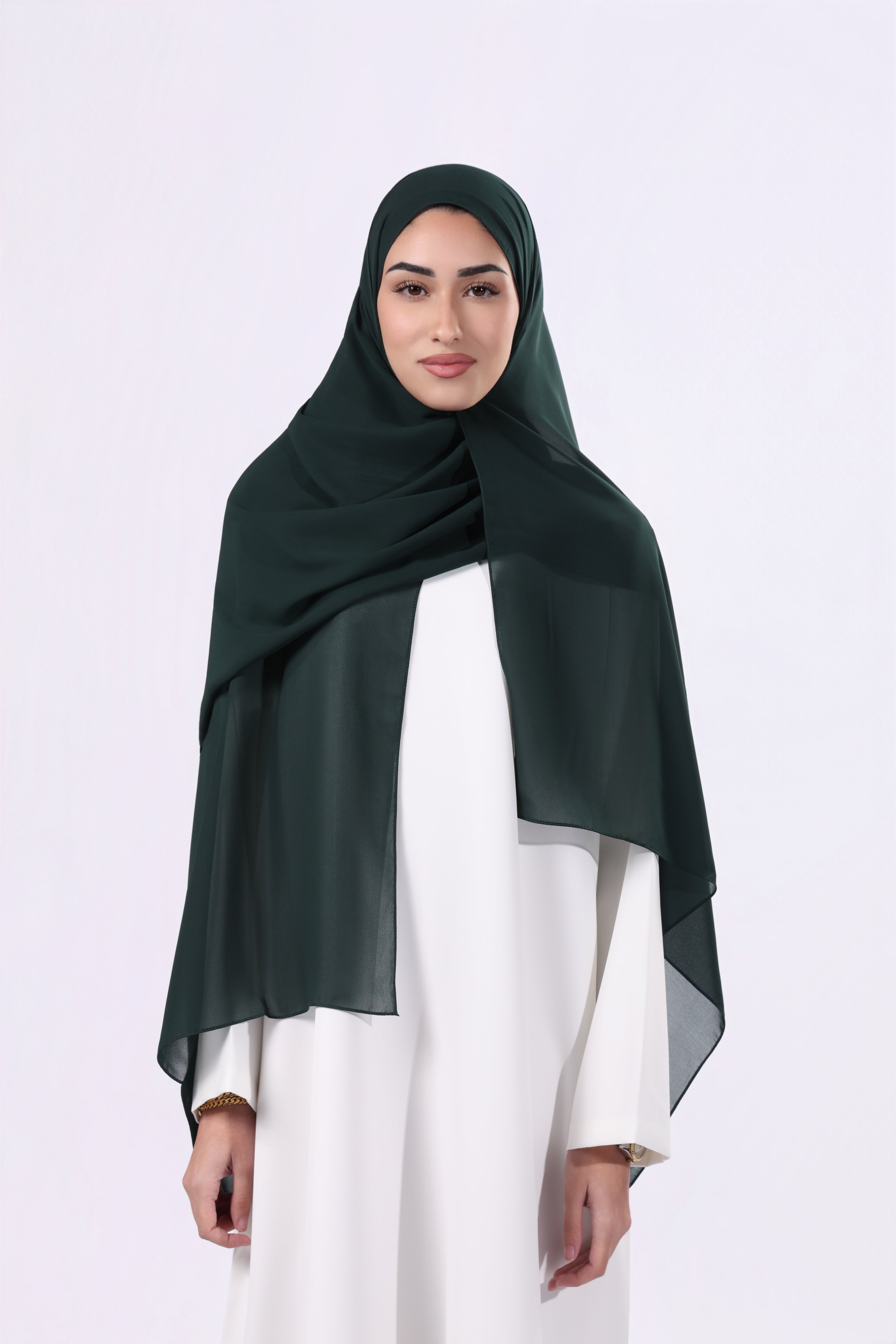 Nada Hijab | Green shades chiffon fabric
