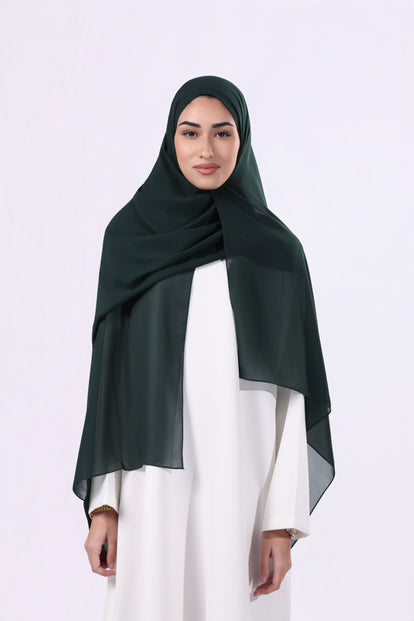 Nada Hijab | Green shades chiffon fabric