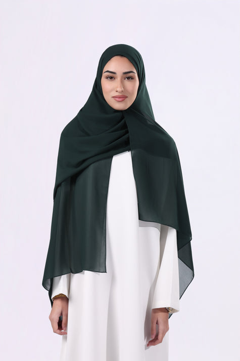 Nada Hijab | Green shades chiffon fabric