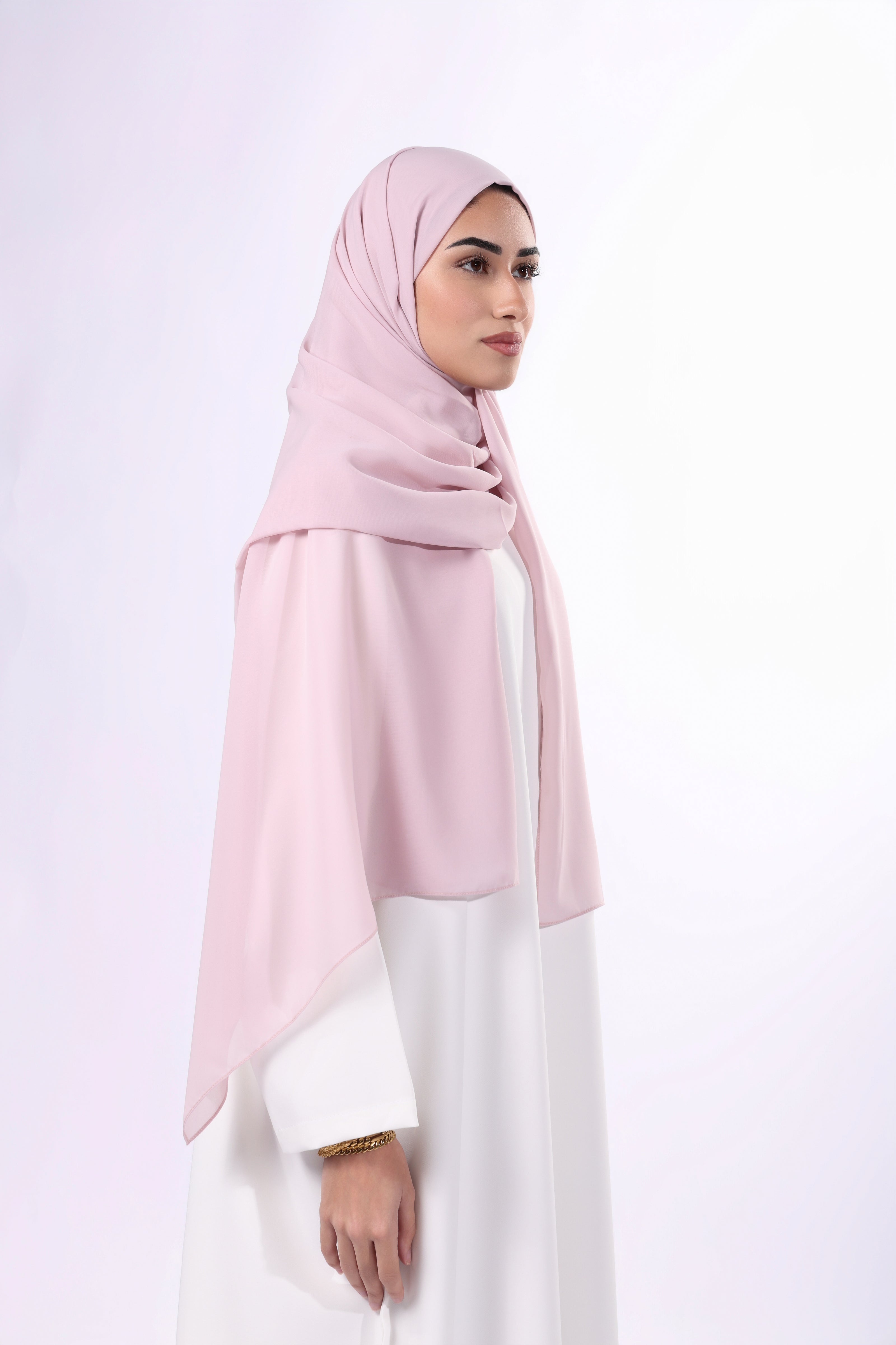 Zaha Hijab | Rose shades chiffon fabric
