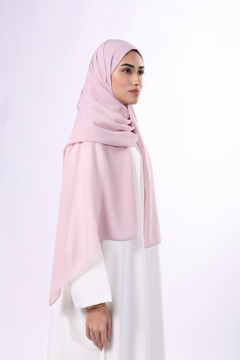 Zaha Hijab | Rose shades chiffon fabric
